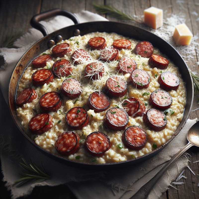 Risotto with sausage