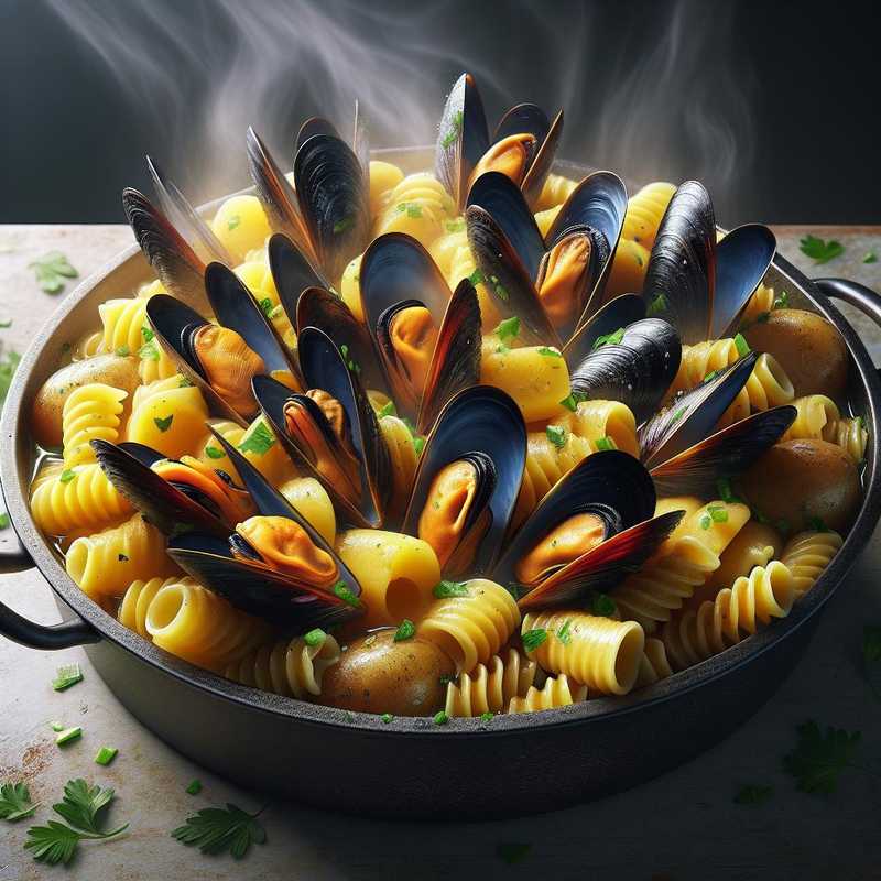 Pasta con patate e cozze