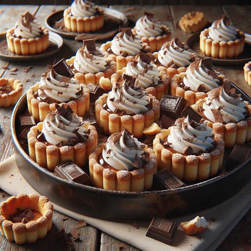 Crostatine ricotta e cioccolata