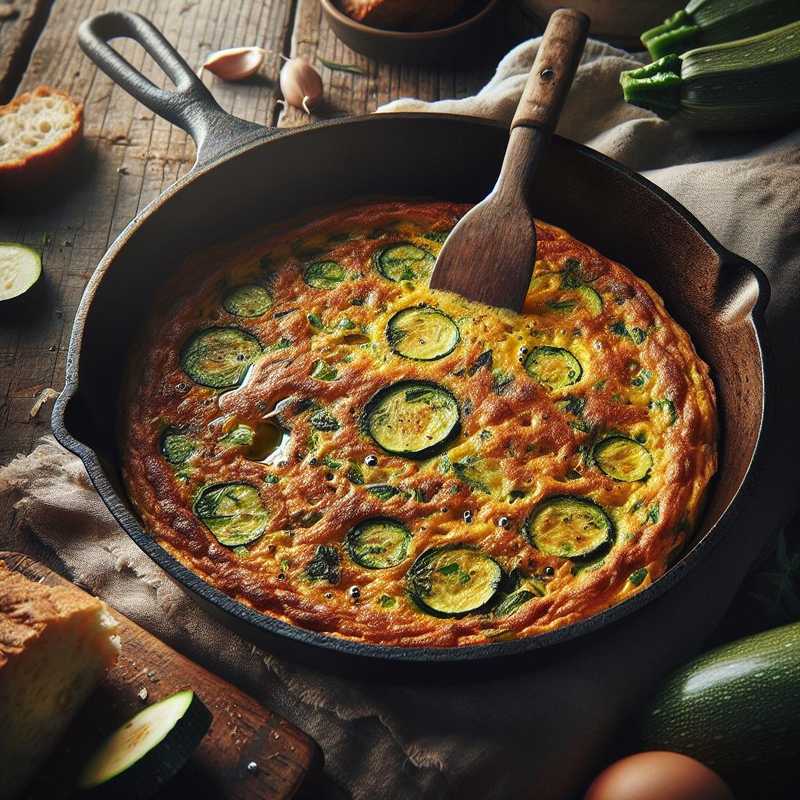 Frittata di zucchine senza uova