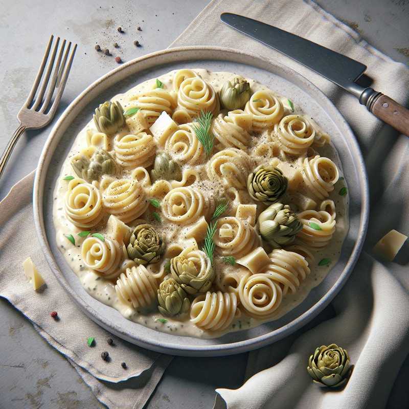 Pasta with Artichoke Cream