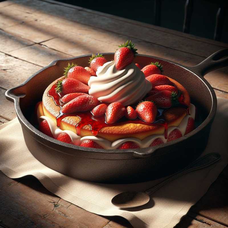 Torta alle fragole e crema chantilly