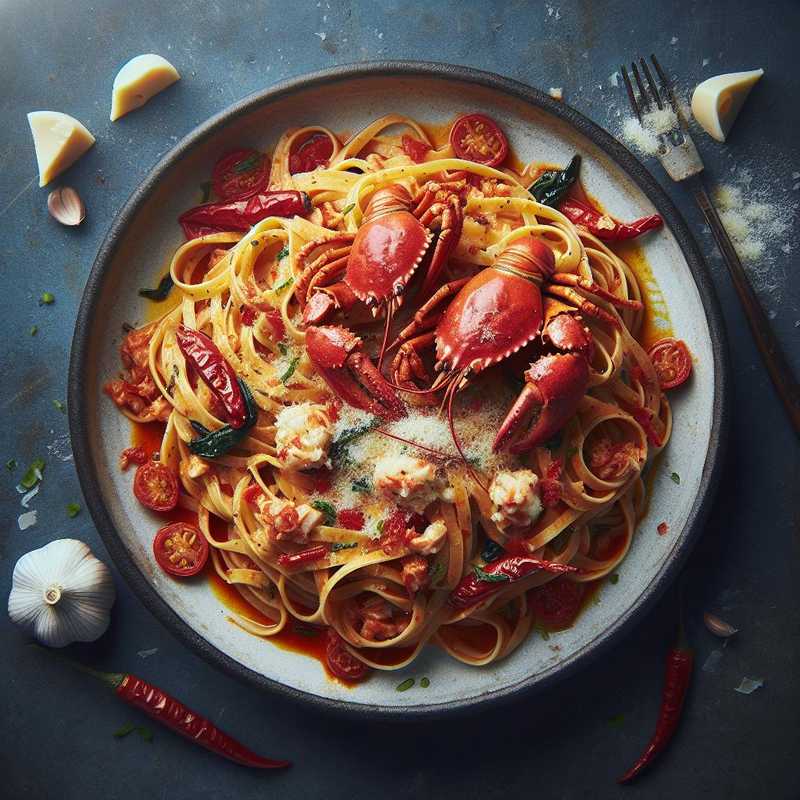 Linguine piccanti al granchio