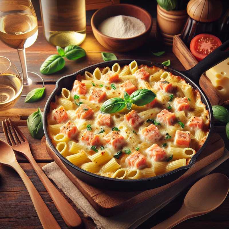 Pasta al forno al salmone