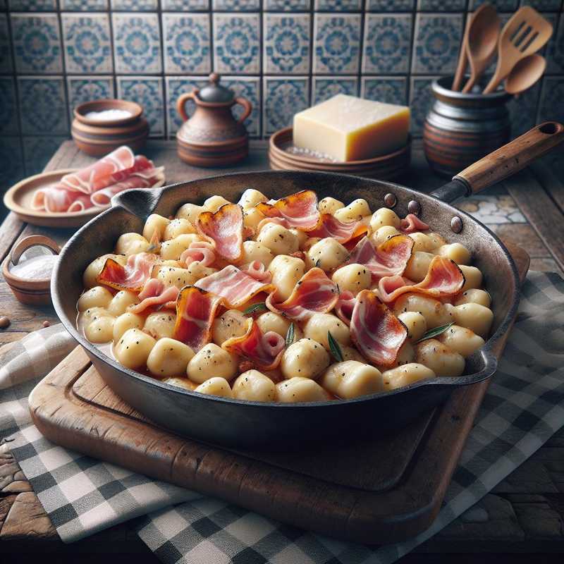 Gnocchi speck e toma