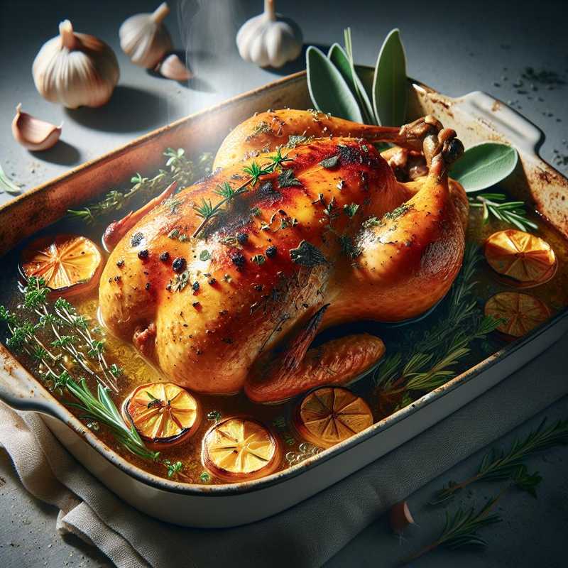 Oven-baked Guinea Fowl