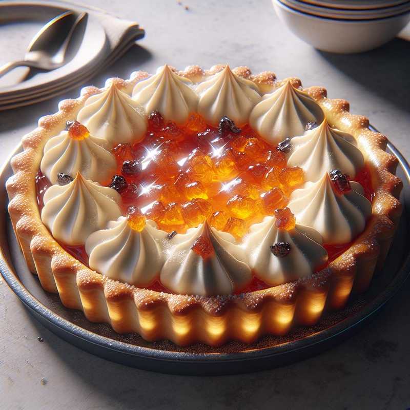 Crostata con ricotta e marmellata