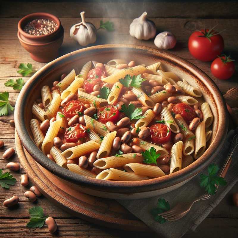 Minestra di pasta e borlotti