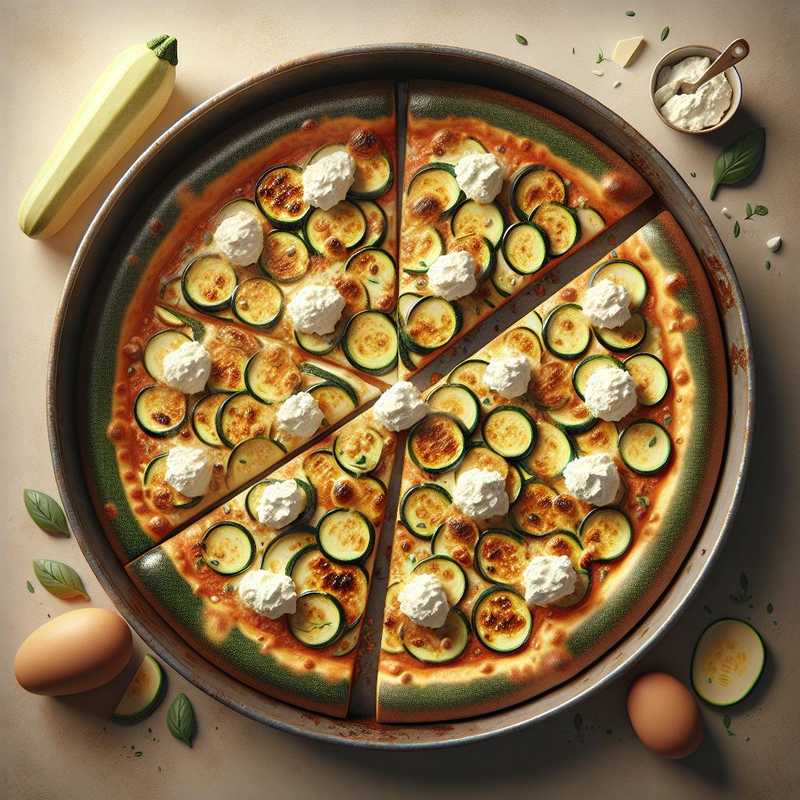 Pizza rustica con zucchine e ricotta