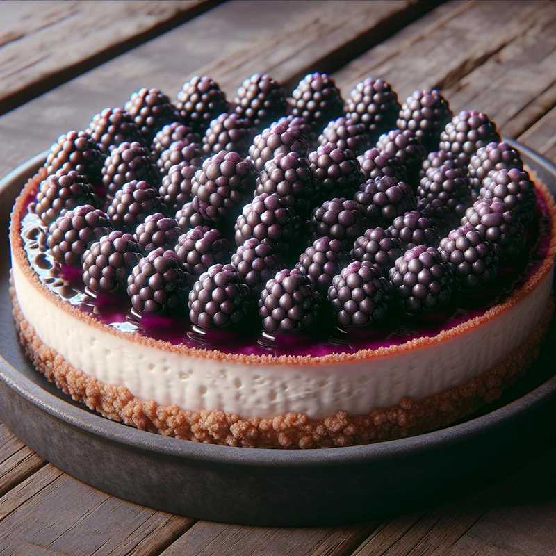 No-Bake Blackberry Cheesecake