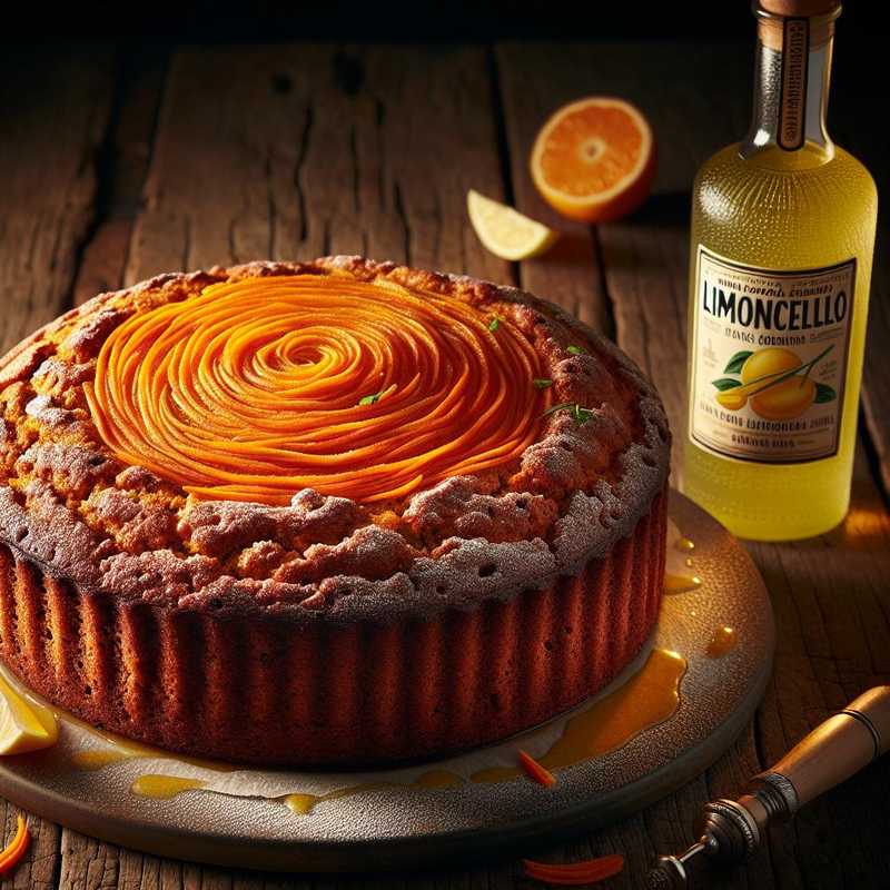 Torta alle carote e limoncello