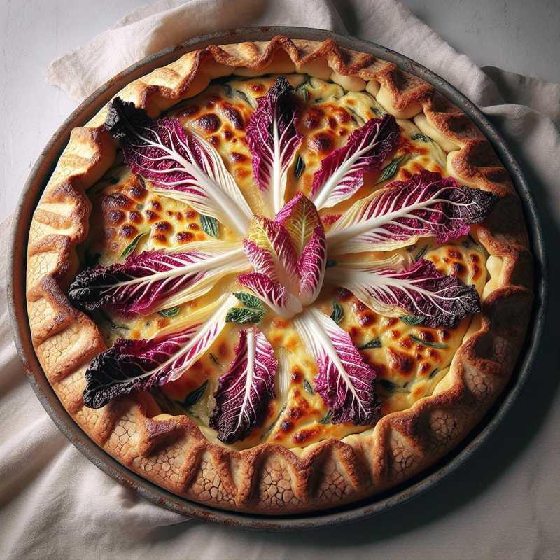 Crostata rustica stracchino e radicchio