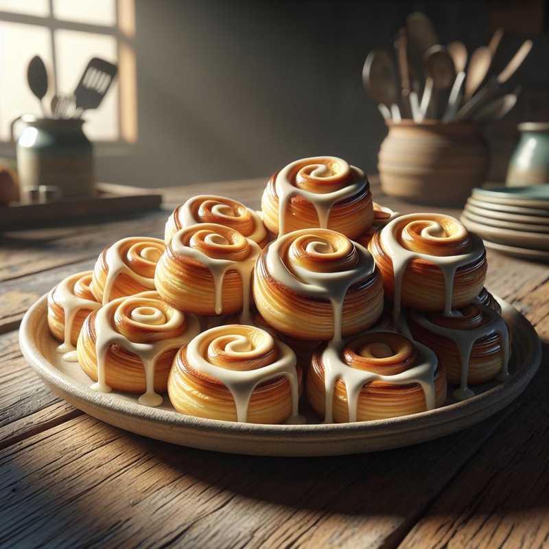 Cream-filled Danish Swirls