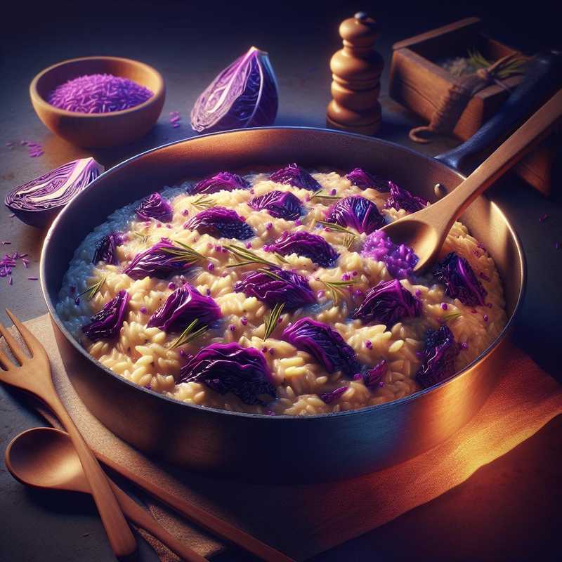 Risotto con cavolo viola