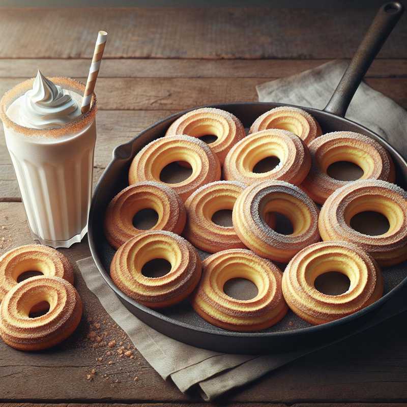 Baked Doughnuts with Milkshake