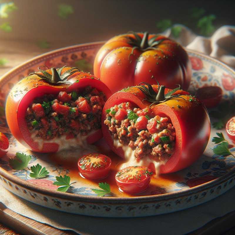 Meat-Stuffed Tomatoes