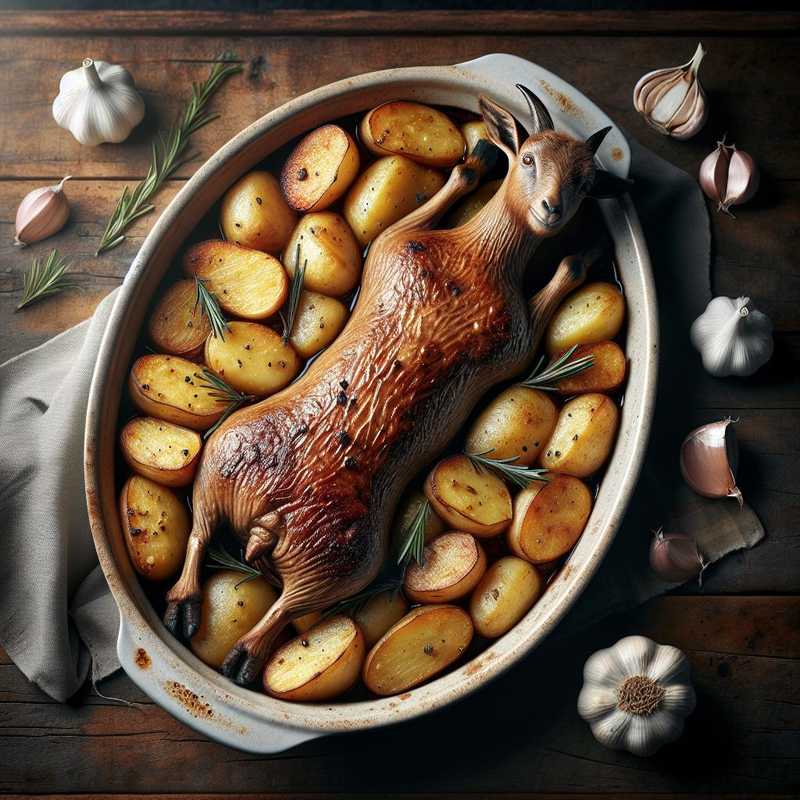 Baked Kid Goat with Potatoes