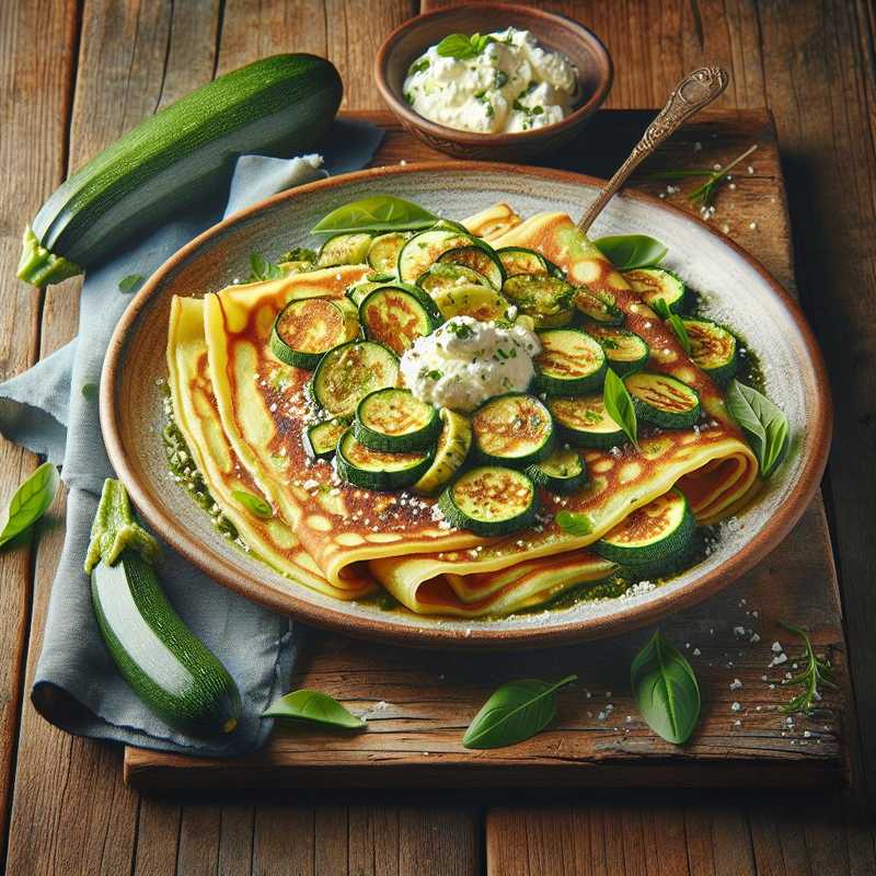 Crespelle con zucchine e ricotta