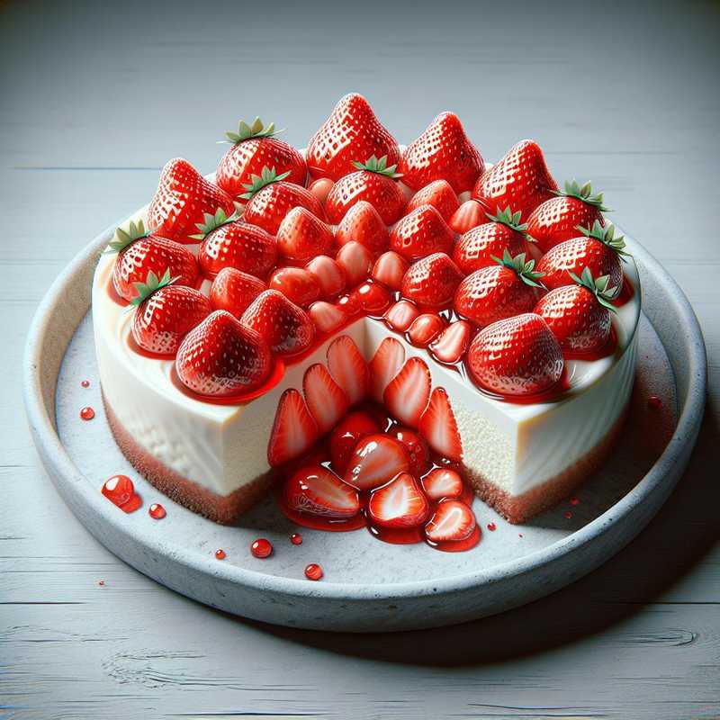 Cheesecake cotta alle fragole e mascarpone