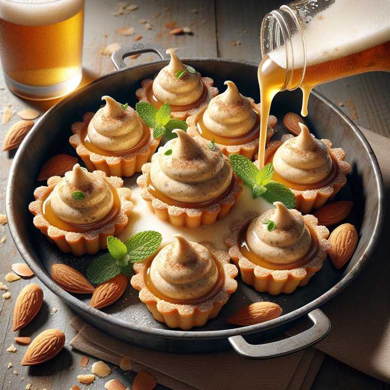 Almond Tartlets with Beer Cream