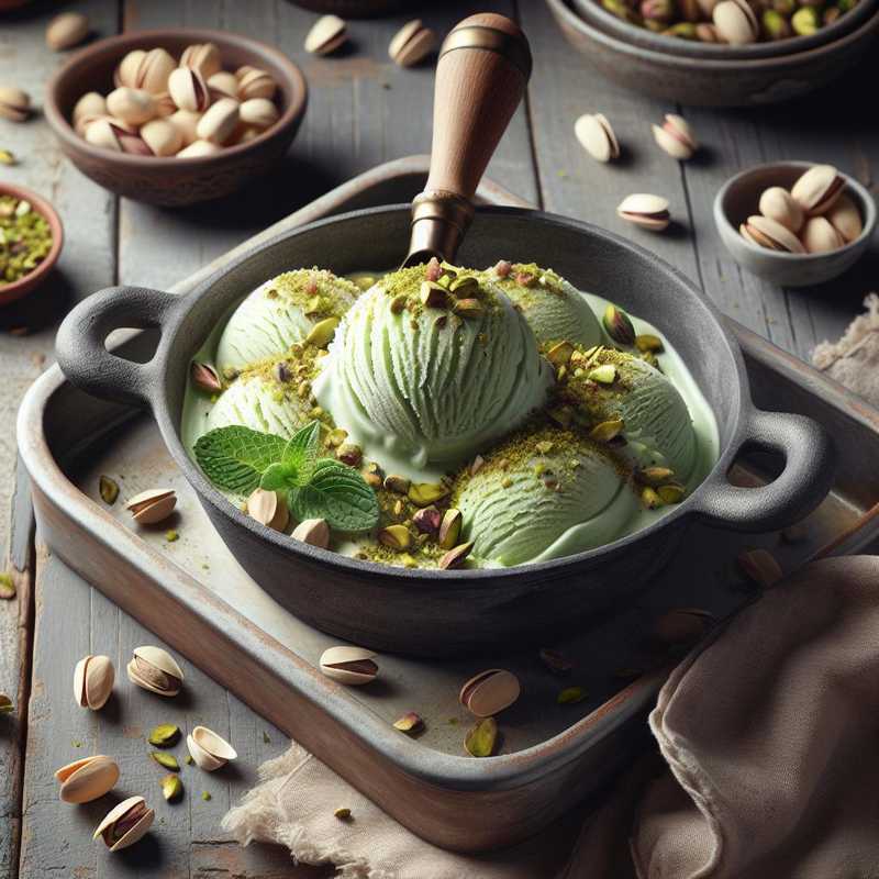 Gelato al pistacchio senza gelatiera