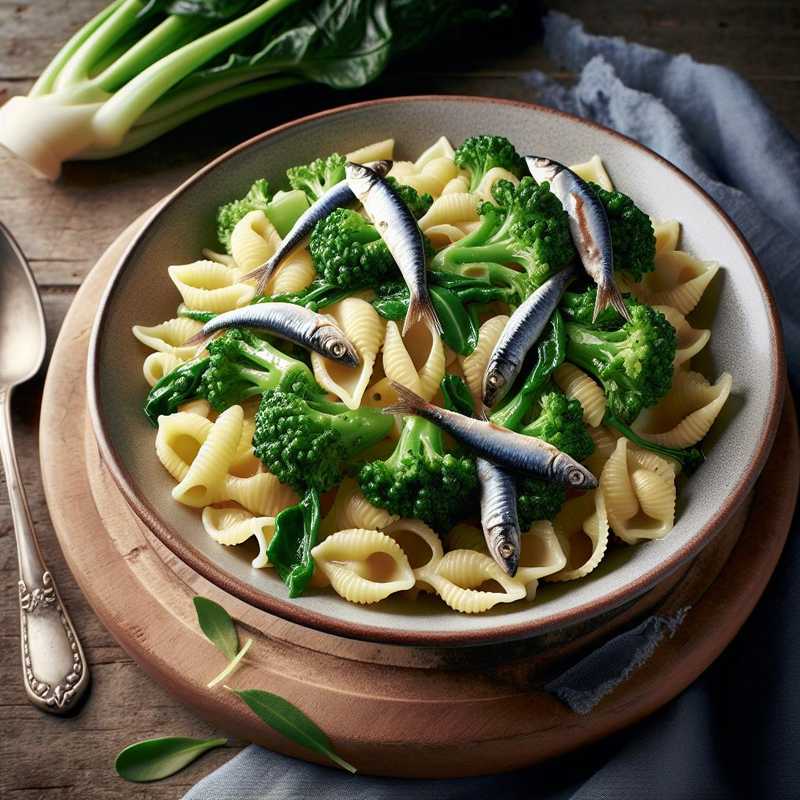 Orecchiette with Turnip Tops and Anchovies