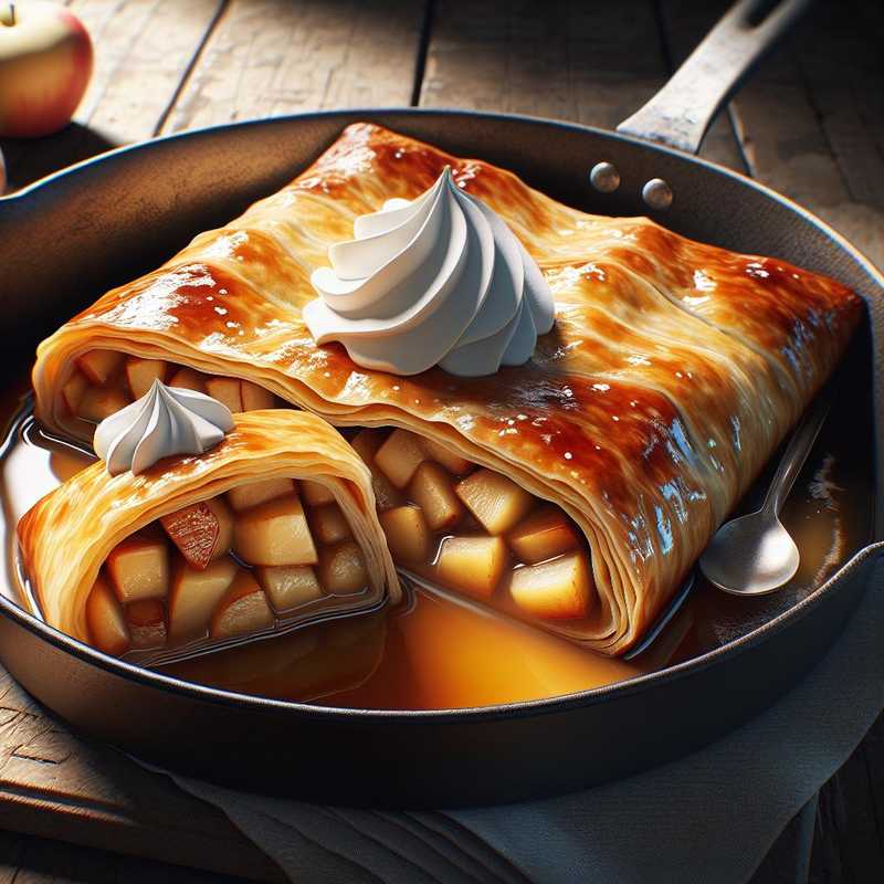 Apple and Cream Strudel