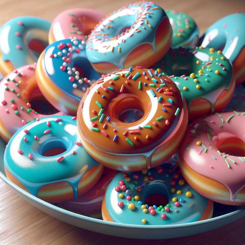 Donuts americani glassati