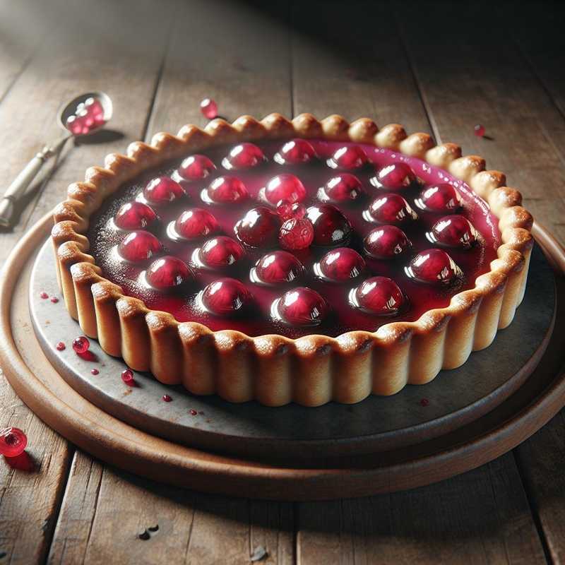 Crostata con cioccolato ruby