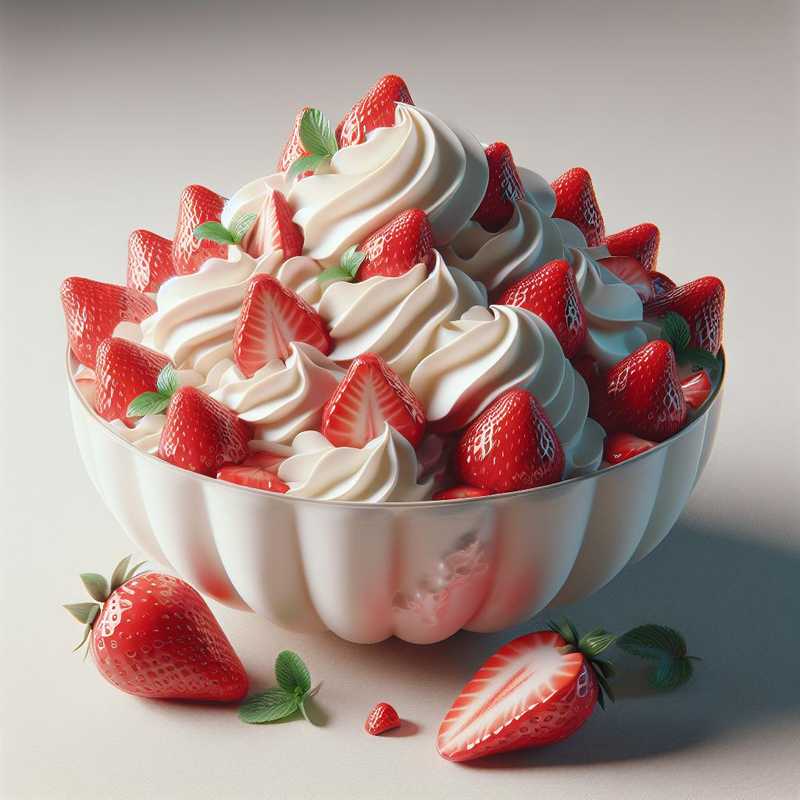 Crema chantilly con fragole