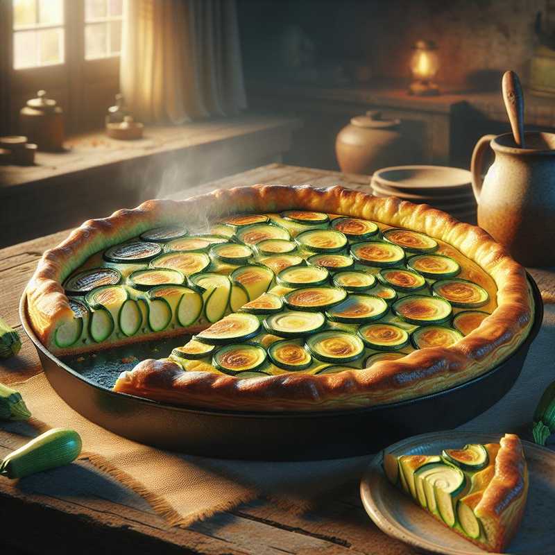 Torta rustica di zucchine