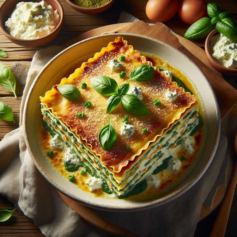 Lasagne con ricotta e ortiche