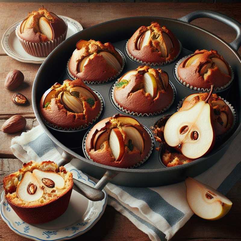 Chestnut and Pear Muffins