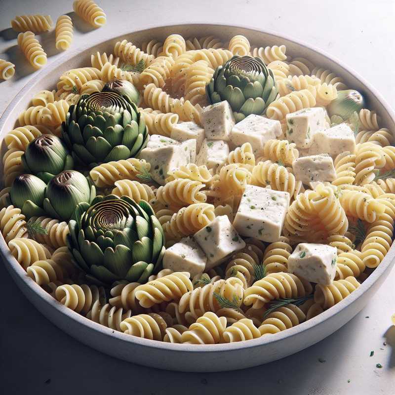 Fusilli carciofi e caprino