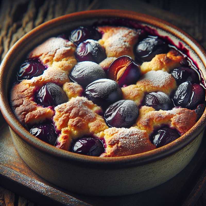 Damson cobbler