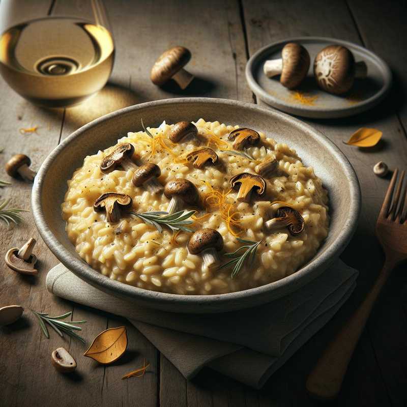 Risotto ai porcini e zafferano