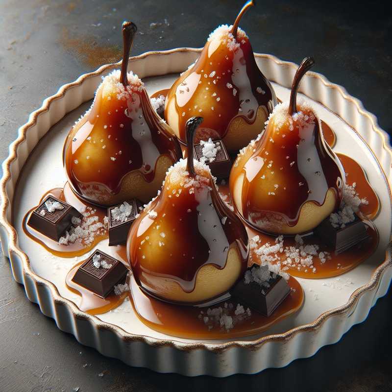 Pere e cioccolato al caramello salato