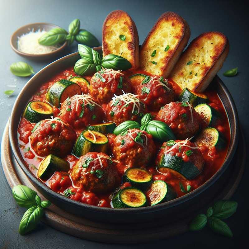 Polpette di carne e zucchine