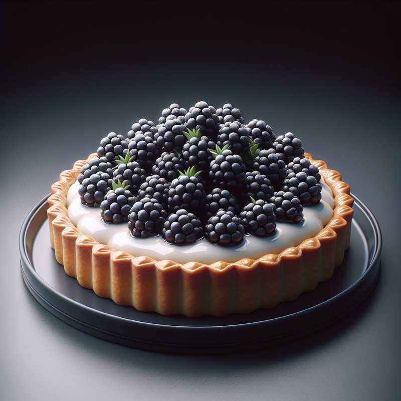 Blackberry Tart with White Ganache