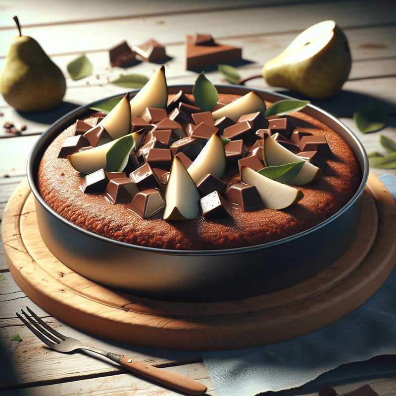 Cheesecake cioccolato e pere