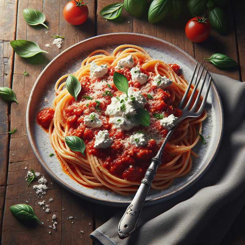 Pasta with Ricotta and Tomato