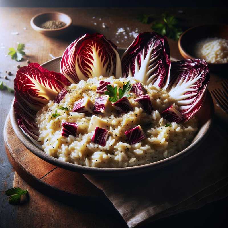 Risotto radicchio e taleggio