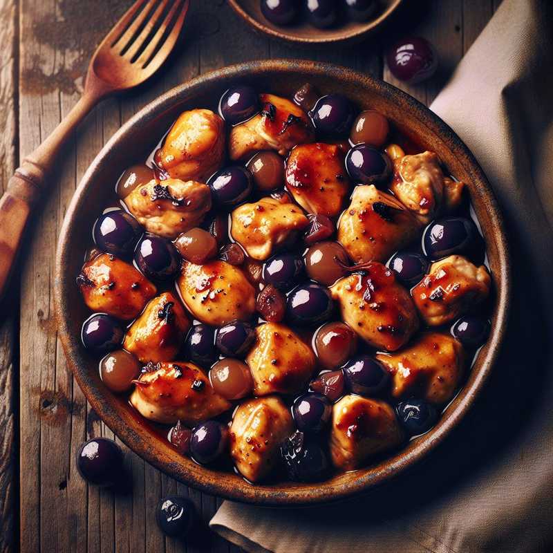 Chicken Morsels with Grapes