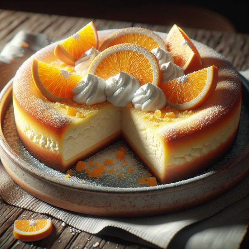 Baked Ricotta and Orange Cheesecake