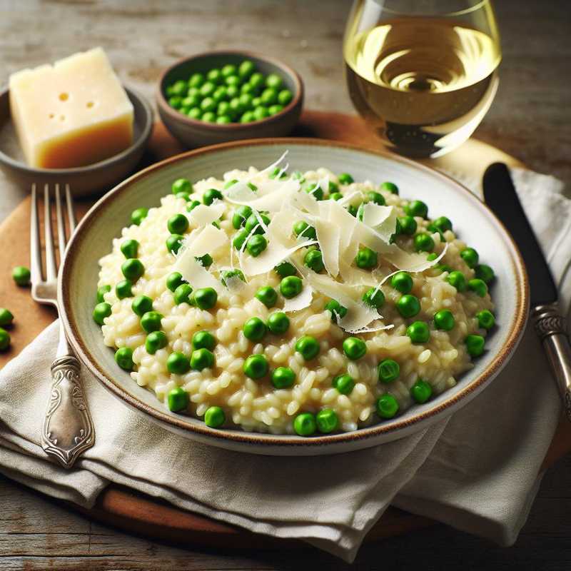 Risotto piselli e pecorino