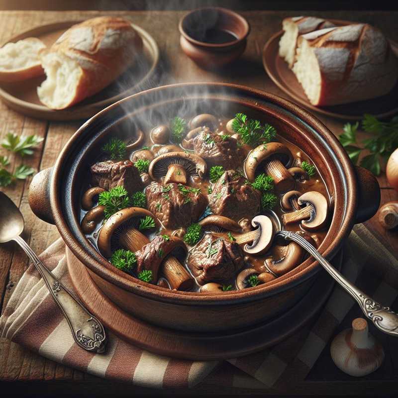 Veal Stew with Mushrooms