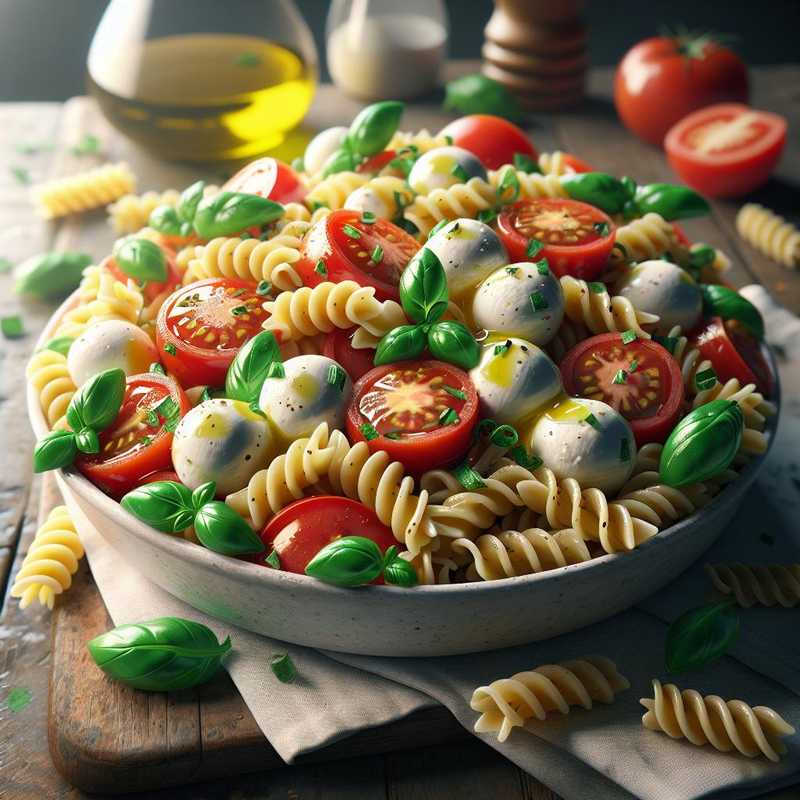 Insalata di pasta alla caprese