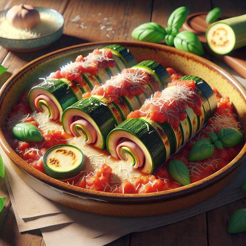 Involtini di zucchine al forno