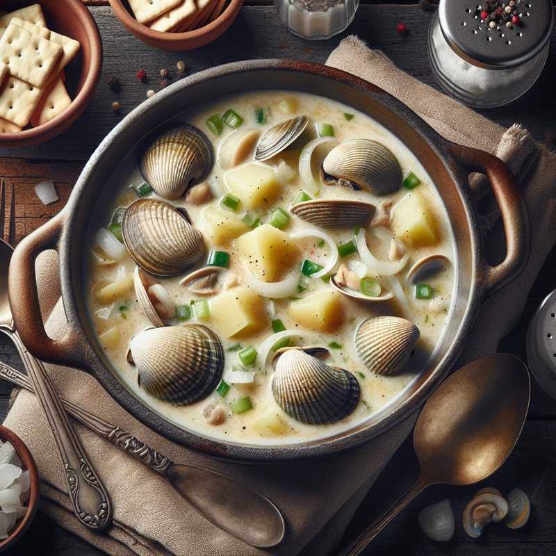 Zuppa di vongole del New England