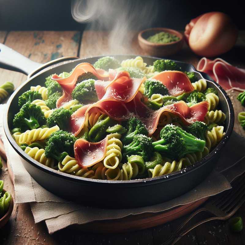 Strozzapreti broccoletti e prosciutto